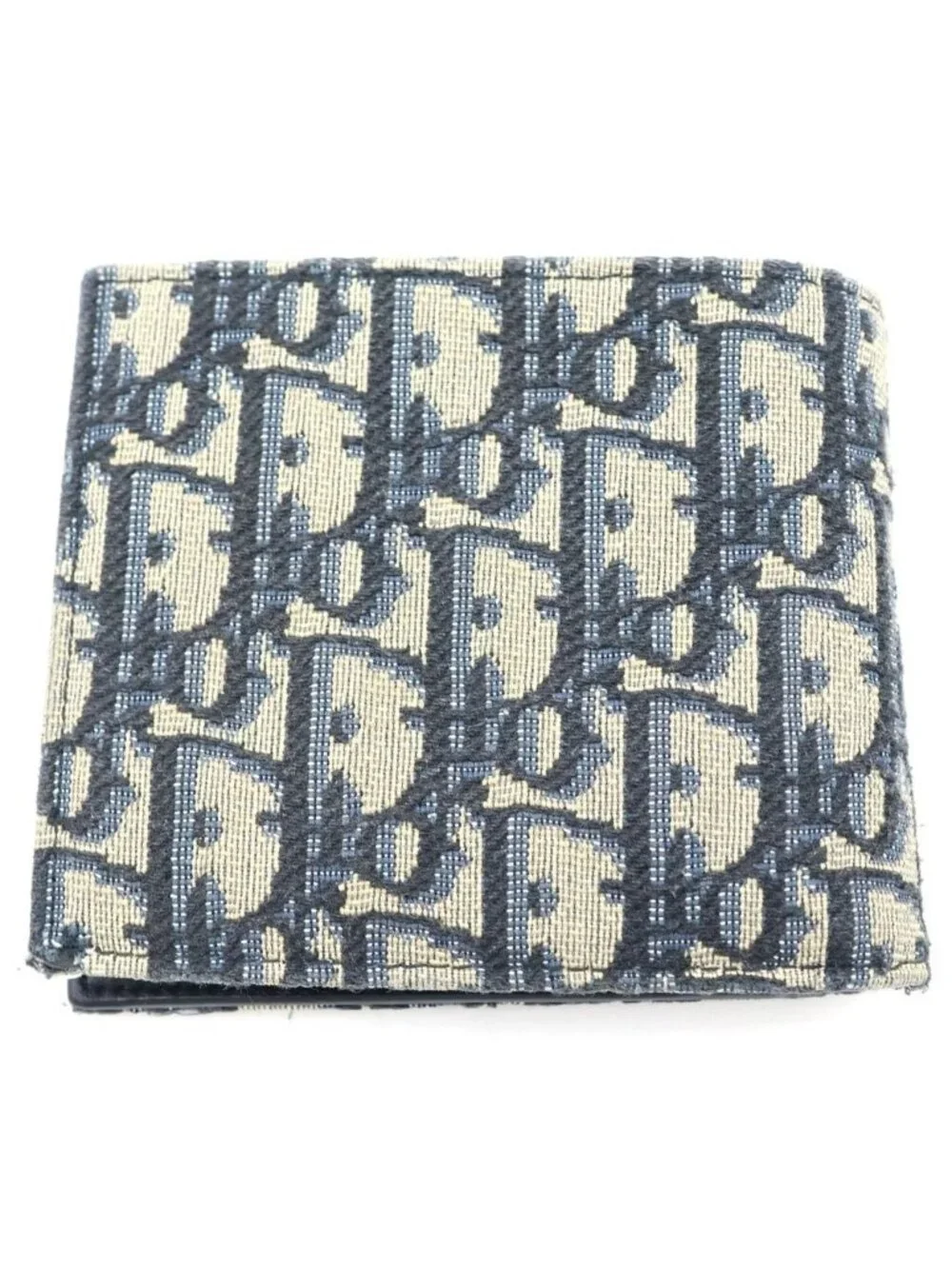 Dior Monsieur Vertical Wallet Oblique Jacquard Beige